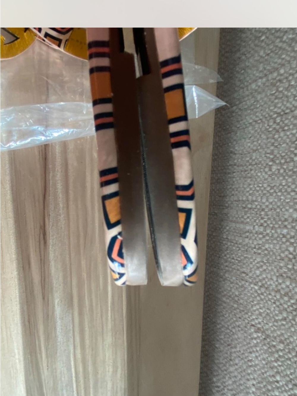 Tory Burch Yellow, Pink & Navy Geometric Thong Sandals - Picture 5 of 7